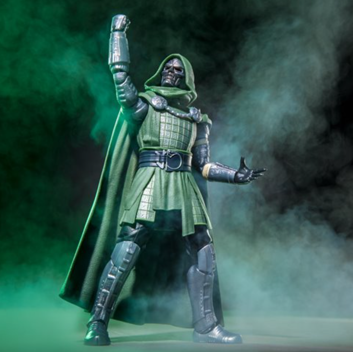 Marvel Legends Doctor Doom action figure posed for display