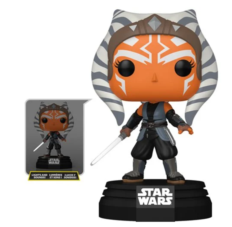 Ahsoka (Star Wars) 794 SFX Funko Pop! w/Lights and Sounds w/Protector NIB