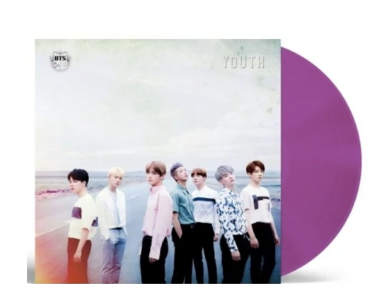 BTS YOUTH 2LP LIMITED EDITION CLEAR PURPLE VINYL JAPAN KPOP