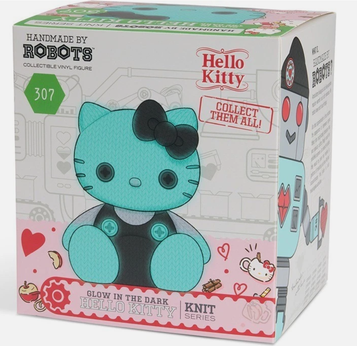 Handmade by Robots - Hello Kitty and Friends-Hello Kitty #307 (Glow in the Dark)