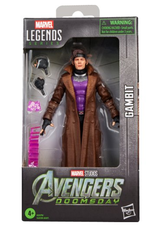 Avengers Doomsday Marvel Legends Gambit 6-inch action figure in retail packaging