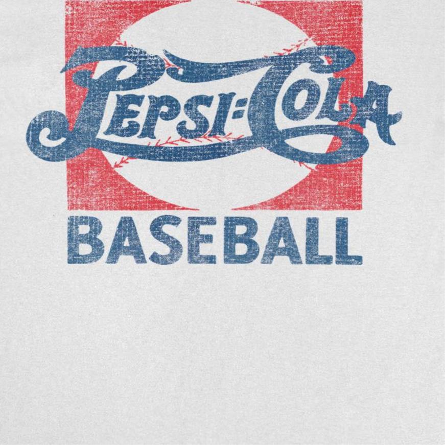 Pepsi Baseball White T-Shirt - Unisex Fit