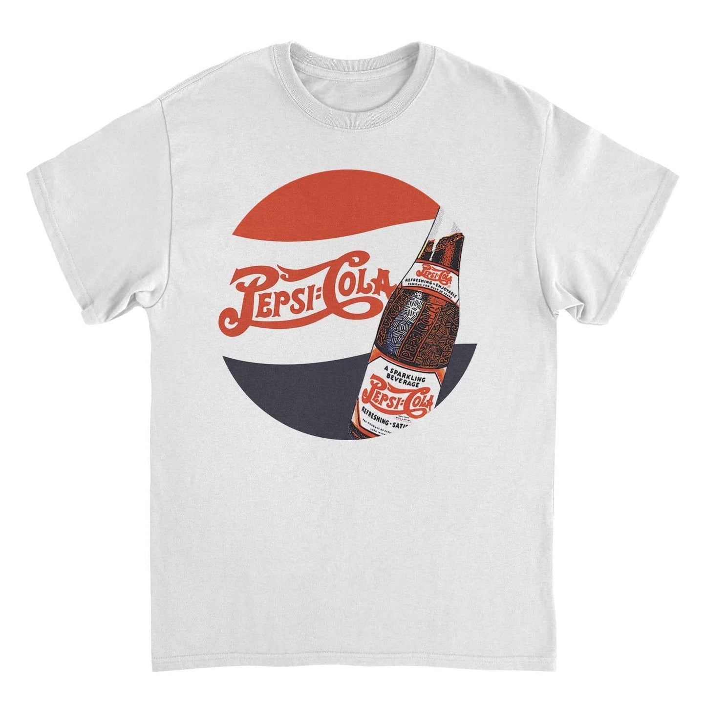 Pepsi Swoosh White T-Shirt - Unisex Fit