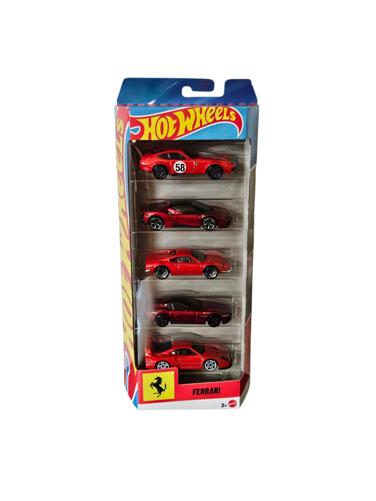 Hot Wheels Ferrari 1:64 Basic 5 Pack Set 2026 Ferrari