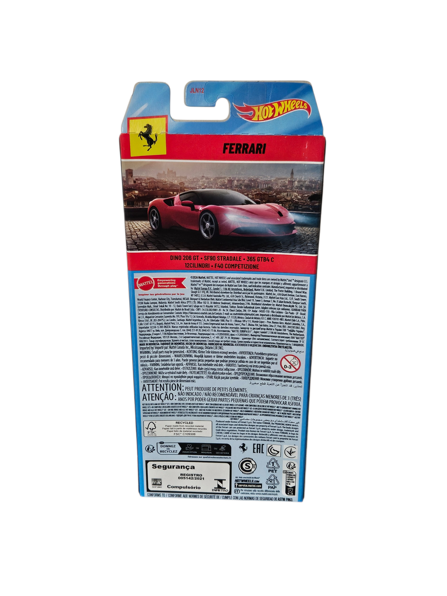 Hot Wheels Ferrari 1:64 Basic 5 Pack Set 2026 Ferrari